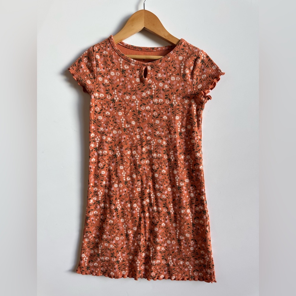 Girls Ruffled Flutter Sleeve dress